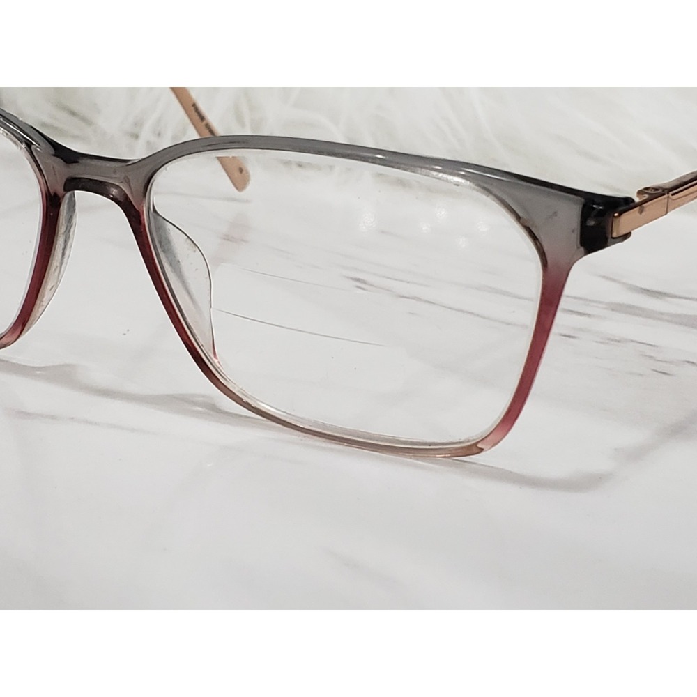 Ted Baker TFW009 Gry Gray Rose Gold Eyeglasses Frames Only Size 55-16-145 - Picture 4 of 7